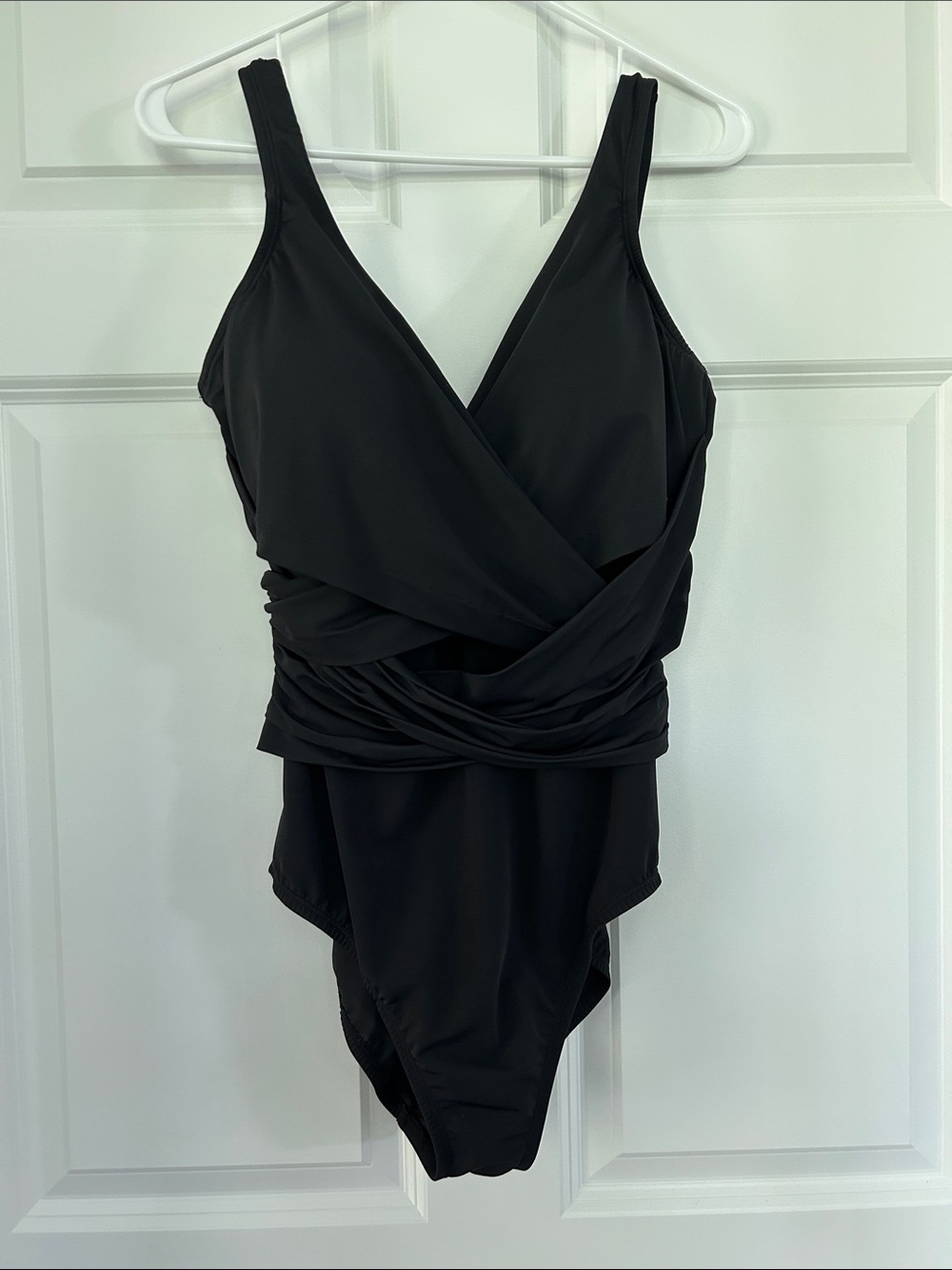 Lands' End Black One-Piece Swimsuit